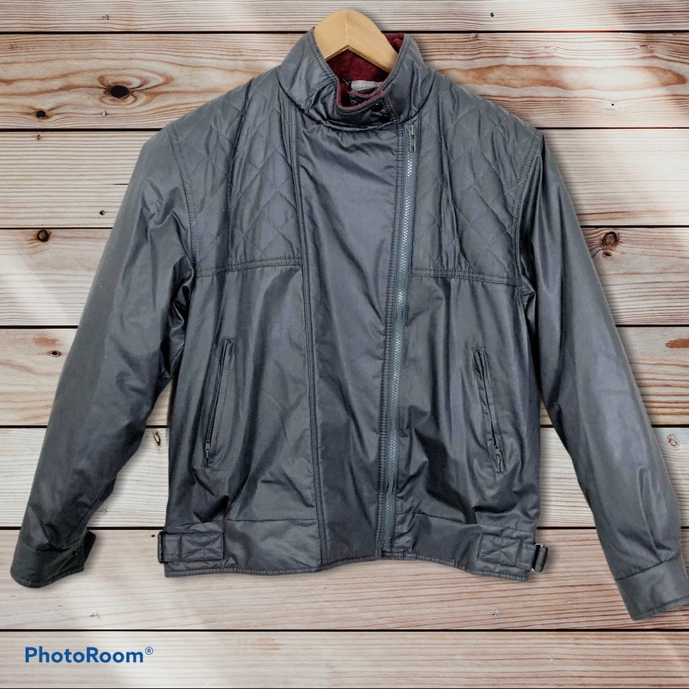 Vtg Members Only Motorcycle Jacket Full Zip 9/10